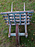 french antique wheelbarrow